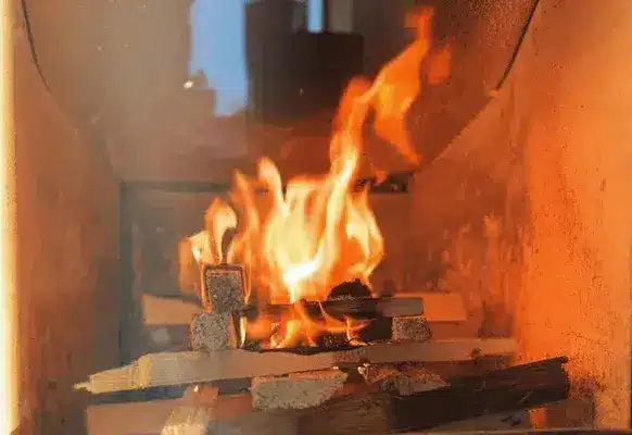 Feu dans un âtre - Pouvoir calorifique